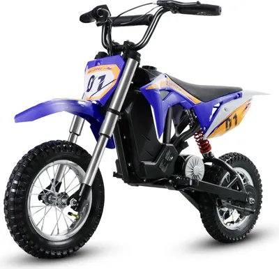 Produktbild von CCLIFE Elektro Motorrad Kinder Lithiumbatterie 36V 300W, 8/12/25 km/h, Elektrisch Pocket Bike Dirt Bike, Geschwindigkeit einstellbar, Max.65kg, Blau