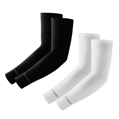 Produktbild von ROCKBROS 2er Set Sonnenschutz Atmungsaktiv Arm Sleeves für Wandern, Camping Schwarz und Weiß