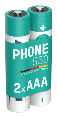 Produktbild von ANSMANN Telefon Akku AAA 550mAh 1,2V, 2 Stück, DECT