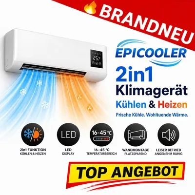 Produktbild von EpiCooler™ Mobile Klimaanlage Luftkühler Heizer Ventilator tragbar 2in1 Zuhause!