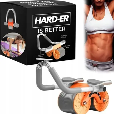 Produktbild von Automatisches Bauchroller Rad mit Ellbogenstütze und Handyhalter für stabiles Core Training zu Hause