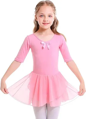 Zdjęcie produktu dla Dziecięcy kostium baletowy z bawełny z tutu, różowy, rozmiar S/M/L, na zajęcia baletowe i występy