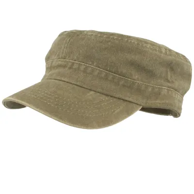 Fiebig Herren Army Cap Baumwolle waschbar used Look in grün