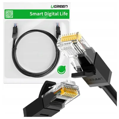 Immagine prodotto di Cavo di rete Ugreen Nw102 Ethernet Rj45, Cat.6, Utp, 2M (nero)