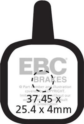 Zdjęcie produktu dla CFA330 - Klocki hamulcowe rowerowe (organiczne) EBC Brakes