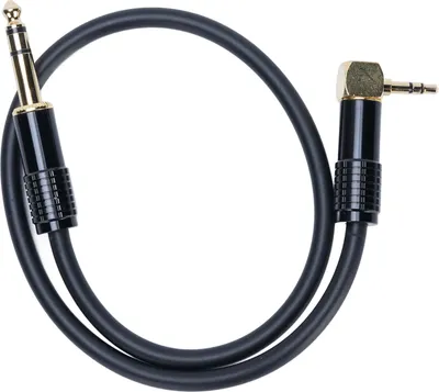 Zdjęcie produktu dla kabel stereo 3,5 mm - 6,35 mm 1/4 cala męski 1/8 cala dwukierunkowy do wzmacniacza gitarowego laptopa 1,64 stopy
