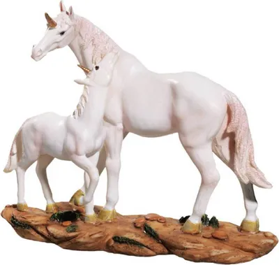 Produktbild von Zwei Einhörner stehen nebeneinander 21cm