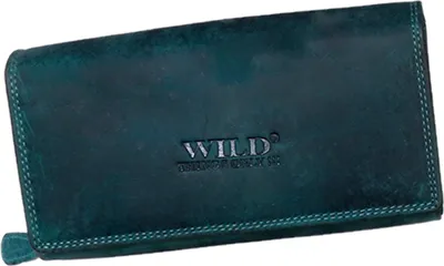 Produktbild von Echt Leder Geldbörse Damen Geldbeutel Luxus Büffelleder Portemonnaie Brieftasche