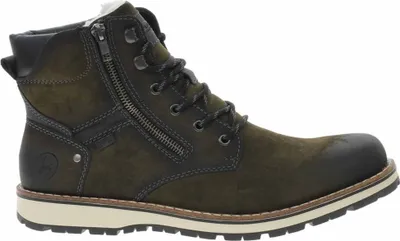 Produktbild von Rieker Schnürstiefel - Grün Synthetik Größe: 41 Normal