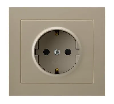 Produktbild von Ospel GP-1WS/01, Beige, IP20, 16 A, 88 mm, 41 mm, 82 mm