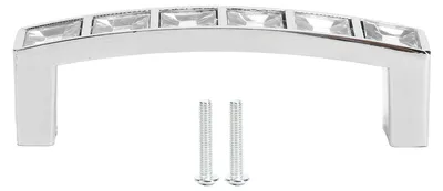 Produktbild von Kristallgriff, moderner einfacher Schranktür-Diamant-Doppelloch-Schubladengriff