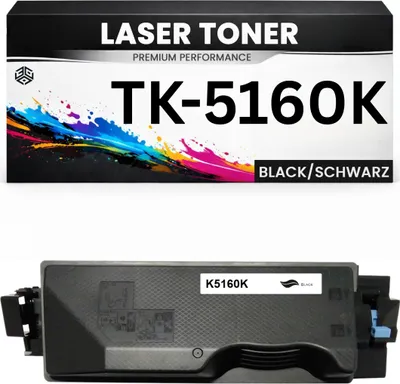 Produktbild von Toner TK-5160K für Kyocera kompatibel Schwarz TK5160K Premium Tonerkartusche für Kyocera ECOSYS P7040cdn