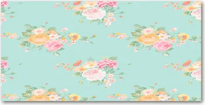 Produktbild von Tulup® Glas-Bild - 100x50 -Wandkunst - Wandbild hinter gehärtetem Sicherheitsglas  - Blumen & Pflanzen - Blumenmuster - Mehrfarbig