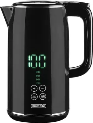 Zdjęcie produktu dla Czajnik cyfrowy Cool Touch - Czajnik cyfrowy - 1,7 l - Funkcja utrzymywania ciepła - Czarny