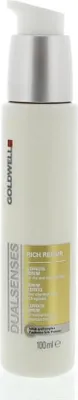 A product shot of a Goldwell Dualsenses Rich Repair 6 Effects Serum bottle.