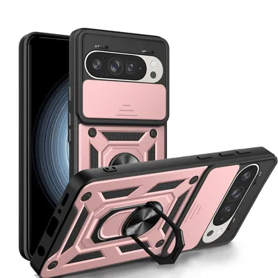 Produktbild von Outdoor Panzer Hülle für Google Pixel 9 / 9 Pro Handyhülle mit Kameraschutz Case Rosegold