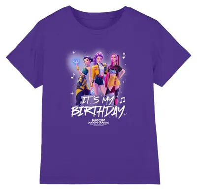 Productafbeelding van K-pop Demon Hunters Huntrix, T-shirt voor kinderen, paars, maat 12-13 jaar