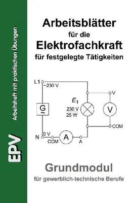 Produktbild von Arbeitsblätter für die Elektrofachkraft für festgelegte Tätigkeiten