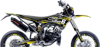 Obrázek produktu pro Stage6 Žlutá grafická sada obtisků pro Fantic Xm 50 2017-2022