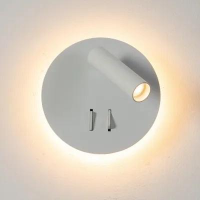 Produktbild von KOSILUM - Wandleuchte, Aluminium und Acryl - Weiß - Bilbao