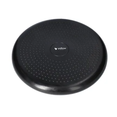 Obrázok produktu pre yellowSPORT yellowDISK - Senzorický disk s pumpičkou - čierny - 34 cm - 1 kus.