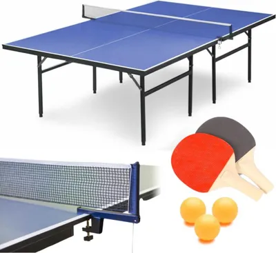 Obrázok produktu pre Stôl na stolný tenis Ping pong set Sieťka Pálky Loptičky Deň otcov