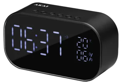 Produktbild von Akai ABTS-S2BK, Uhr, Digital, FM, 6 W, 100 - 18000 Hz, 70 dB
