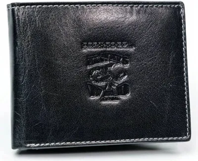 Produktbild von Always Wild | Herrenledergeldbörse, mit Reißverschlussfach, Naturleder, Schwarz, 12x9.5 cm