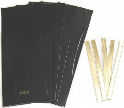 Produktbild von Teetüten schwarz, für 100 g, 50 Stück