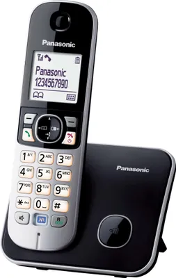 Obrázek produktu pro Panasonic KX-TG6811 - Bezdrátový telefon s identifikací volajícího - DECT - černý