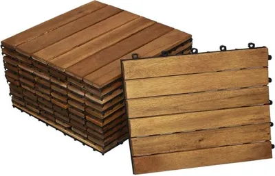 Produktbild von SAM® Holzfliesen Set 33 Stück = 3 m ² Akazie Modell 01