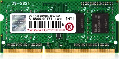 Produktbild von Transcend - DDR3 - Modul - 4 GB - SO DIMM 204-PIN - 1600 MHz / PC3-12800 - CL11 - 1.5 V - ungepuffert - non-ECC - für Acer Aspire E1, Z1800, Veriton N4620G_Hc2377, Dell Inspiron 14 3437, 17R 7720