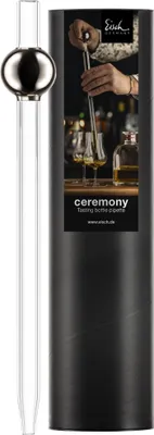 Image de Pipette pour whisky/rhum, modèle 992/2, en platine, présentée dans un coffret cadeau "CEREMONY", référence 78699211/180352