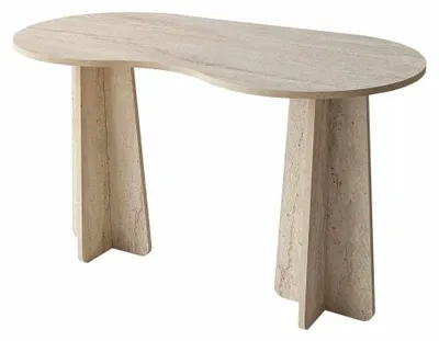 Image de CALICOSY - Bureau avec plateau de forme organique L120 cm COMO