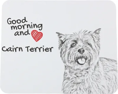 Produktbild von Cairn Terrier - Mauspad mit Druck, personalisiertes Mauspad mit Hund, einzigartiges Gadget für Büroangestellte von Art-Dog.