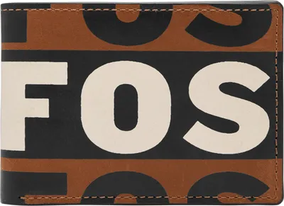 Produktbild von FOSSIL Geldbörse Maury Bifold Wallet Dark Brown braun mehrfarbig