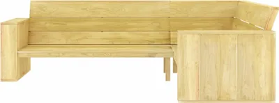 Produktbild von vidaXL Garten-Eckbank 239 cm Kiefernholz Imprägniert