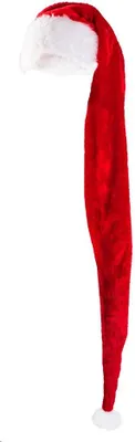Immagine prodotto di Cappello di Babbo Natale XXL lungo 60 cm in morbido peluche
