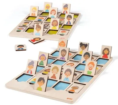 Produktbild von Goki Holzspiel Ratespiel für Kinder - pädagogisches Gesellschaftsspiel