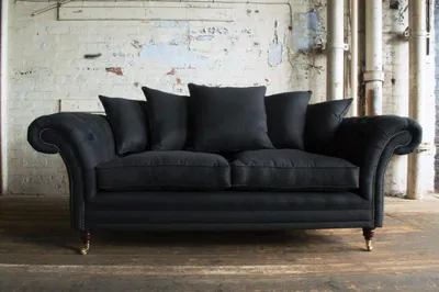 Produktbild von Design Polster Sofa 3 Sitzer Couch Luxus Klassische Textil Sofas Chesterfield