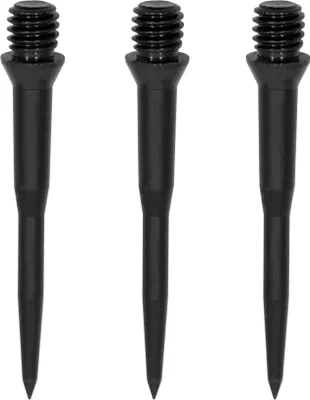 Produktbild von KOTO - Pro Konvertierungsspitzen Schwarz, Satz mit 3 Spitzen, Länge 32mm, Soft Tip Darts auf Steel Tip
