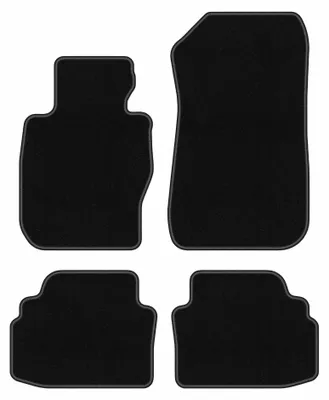 Obrázek produktu pro Velurové autokoberce pro: BMW 3 E92 xDrive 2004-2011 (kupé) – sada 4 ks, černé, na míru – Wielganizator BASIC