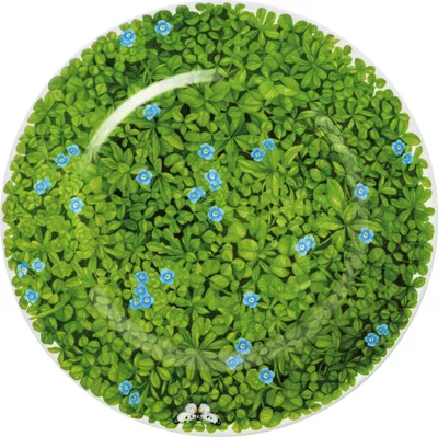 Produktbild von Taitù Prati Italiani - Teller flach 31 cm, Blume blau