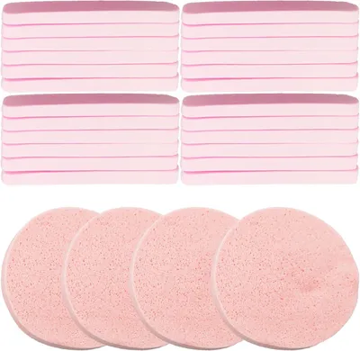Immagine prodotto di Spugne per il viso, compresse, 48 pezzi, in cellulosa, per la rimozione del trucco