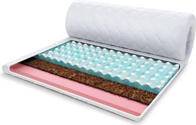 Produktbild von Topper 80x200 cm Matratzenauflage MALTA mit Kokos Vischo-Schaum Matratzenschoner Kokosfaser H2 H4