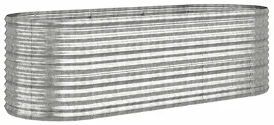 Productafbeelding van vidaXL Verhoogde plantenbak, verzinkt staal, 224x80x68 cm, zilverkleurig