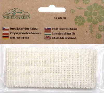 Zdjęcie produktu dla Wstążka JUTA biała szerokość 5cm długość 2m