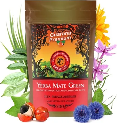Produktbild von Yerba Mate Tee Mate Green Guarana Premium 500 g
