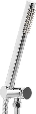 Produktbild von BELIANI Handbrause Silber Metall Rund Stab 1 Strahlart Modern Klassisch Duschkopf Badezimmer Stabhandbrause Stabbrause