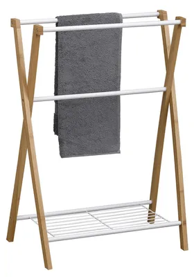 Produktbild von Tendance Handtuchhalter/-aufhanger - weis - Holz/Metall